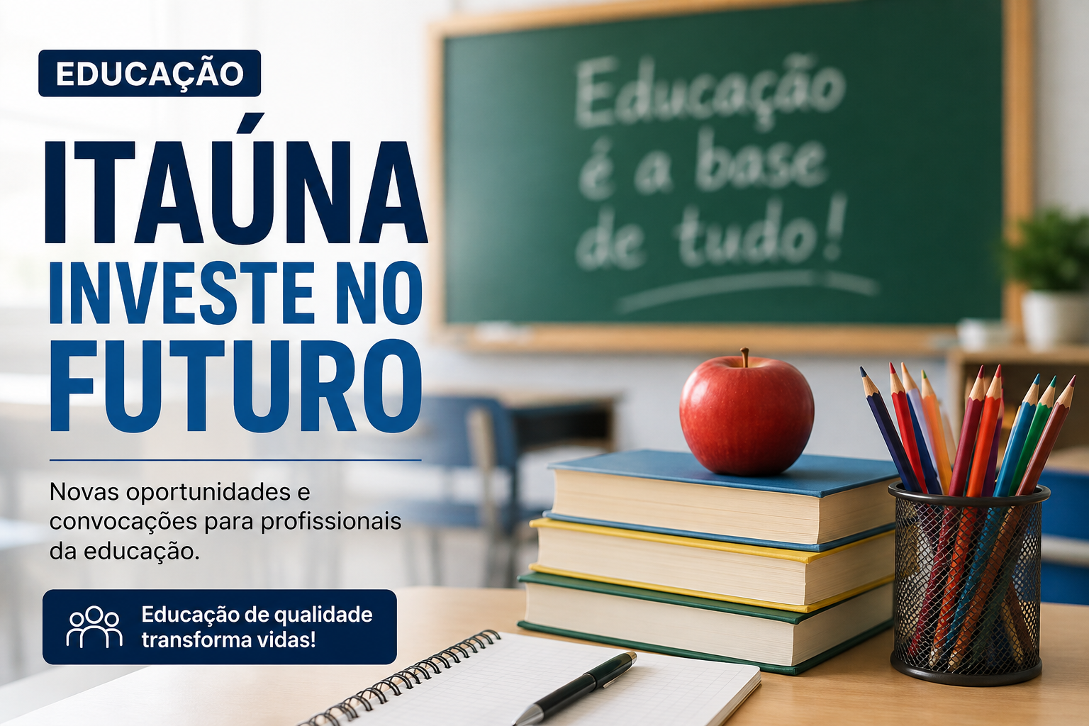 Educação de Itaúna realiza nova convocação nesta sexta-feira (14); confira as informações