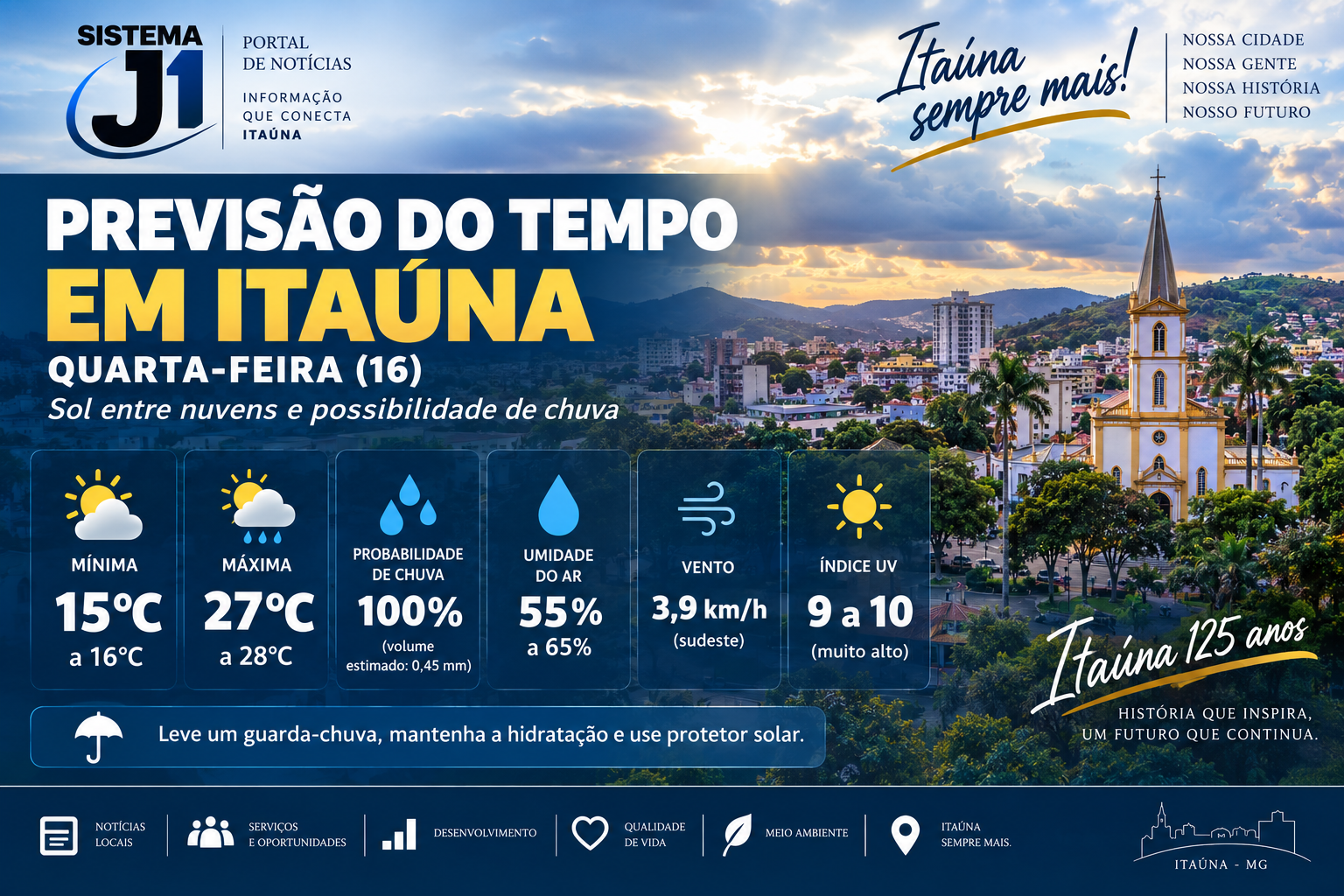 SJ1 Agora Itaúna: veja as principais notícias desta quarta-feira (16)