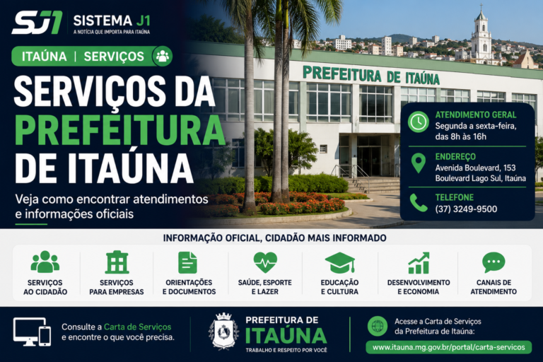 serviços da Prefeitura de Itaúna